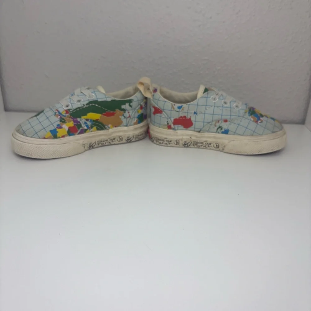 VANS Toddler Sneaker Save Our Planet Globe World Design Size 5 Toddler Unisex - Picture 3 of 8